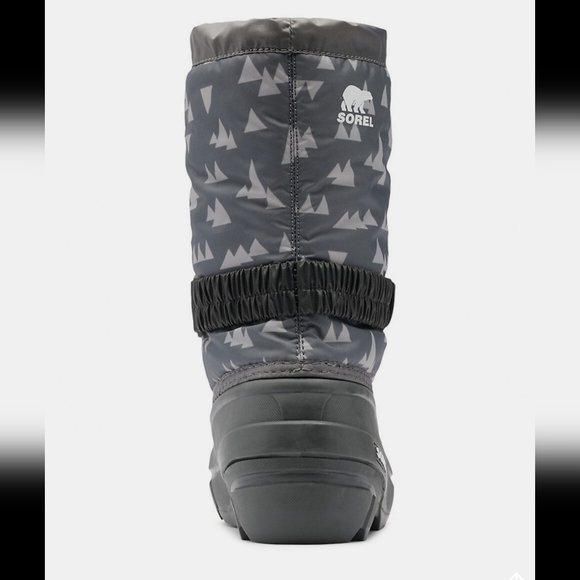 🦋NWT🌻 Grey Sorel Children's Flurry™ Print Snow Boots Size 9US/EUR26 Boy/Girl🧸 - Picture 3 of 6